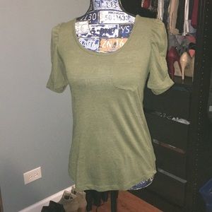 Xhilaration olive green tee